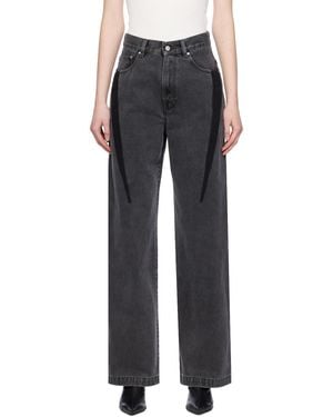 Dion Lee Slouchy Darted ジーンズ - ブラック