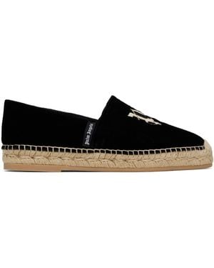 【関税込み】Palm Angels ブラック PA エスパドリーユ Palm Angels Studded PA Mule - Feuille Luxury