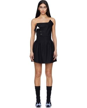ShuShu/Tong Double-Layer Bustier Minidress - Black