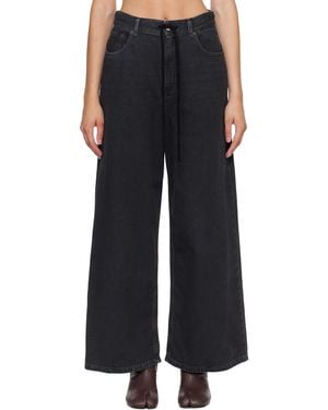MM6 by Maison Margiela Drawstring Jeans - Black