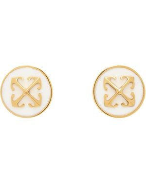 Off-White c/o Virgil Abloh Off- Round Arrow Earrings - Metallic