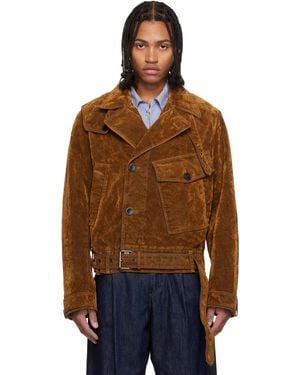 Dries Van Noten Velvet Jacket - Brown