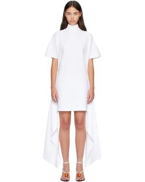 Alaïa Cotton Jersey T-Shirt Minidress - White