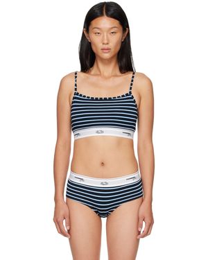 HOMMEGIRLS Three-Pack Fruit Of The Loom Edition Cami Bralettes - Blue