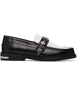 Toga Virilis Flâneurs Noir Et Blanc À Ferrures En Métal Exclusifs À Ssense