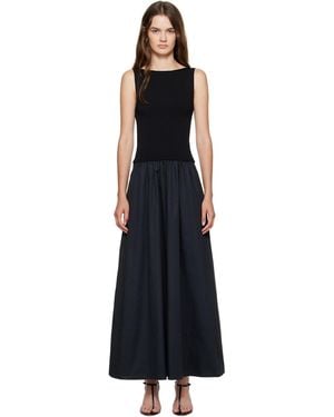 St. Agni Bateau Cutout Dress - Black