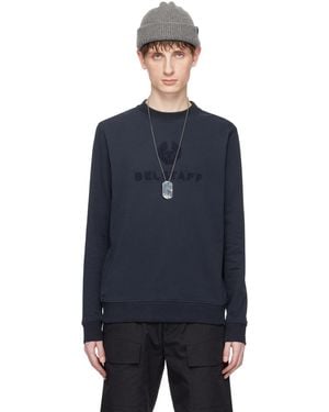 Belstaff ネイビー ロゴアップリケ スウェットシャツ - ブルー