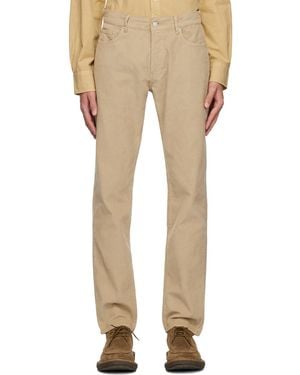 Officine Generale Beige James Pants - Natural