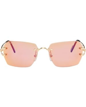 Cartier Classic C Motif Sunglasses - Pink