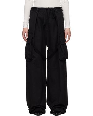 Ann Demeulemeester ブラック Fressa カーゴパンツ