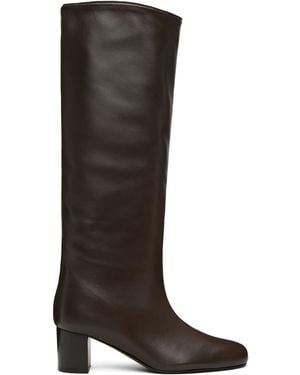 TOTEME Downtown Nappa Knee-High Boots - Brown