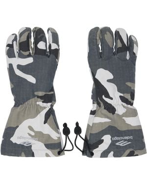 Balenciaga 3B Sports Icon Ski Gloves - Grey