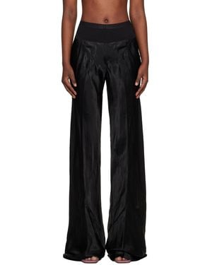 Rick Owens Temple Bias Trousers - Black