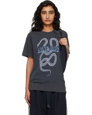 Anine Bing Lili Snake T-Shirt - Black