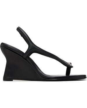 Paris Georgia Basics Valentina Wedge Heeled Sandals - Black
