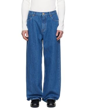 Jil Sander Faded Jeans - Blue