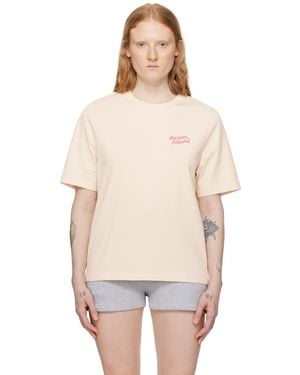 Maison Kitsuné オフホワイト Handwriting Tシャツ - ナチュラル