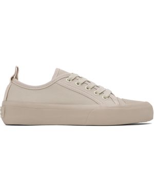 Studio Nicholson Taupe Byrd Canvas Sneakers - Black