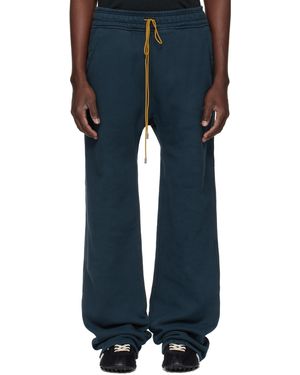 Rhude ネイビー Classic スウェットパンツ - ブルー