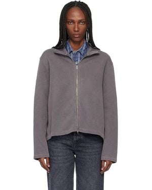 Our Legacy Shrunken Fullzip Sweatshirt - Black