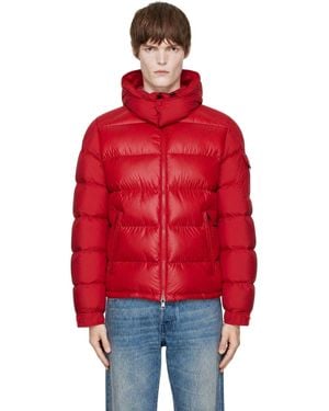 Moncler Maya Hooded Short Down Jacket - Red