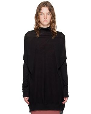 Rick Owens Porterville Crater タートルネック - ブラック