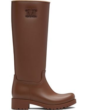 Max Mara Rain Tall Boots - Brown