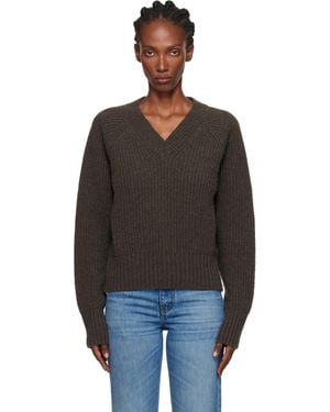 mfpen Plaza V-Neck Jumper - Black