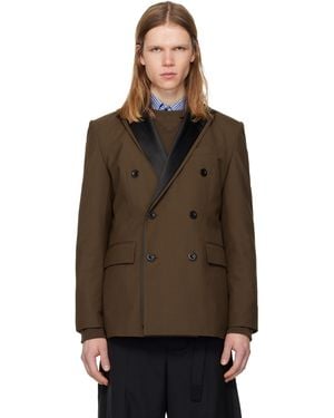 Sacai Suiting Blazer - Brown