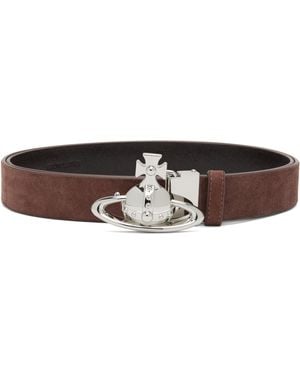 Vivienne Westwood Orb Buckle Belt - Black