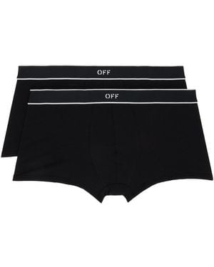 Off-White c/o Virgil Abloh Off- 2 Pack Boxer - Black