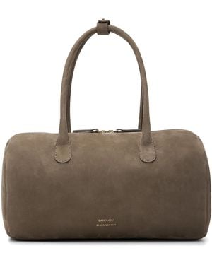 Loulou de Saison Taupe Claus Cylindric Leather Bag - Brown