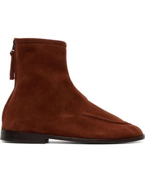 Hereu Bottes Juliol Brunes En Suède - Marron