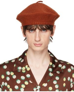 Bode Crochet Beret - Brown