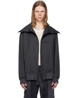 JiyongKim Hooded Zip-Up Jacket - Black