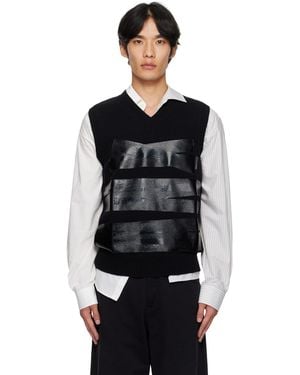 MM6 by Maison Margiela Taped Label Jumper - Black