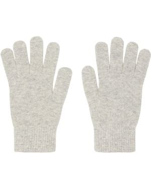 Yves Salomon Cashmere Gloves - White