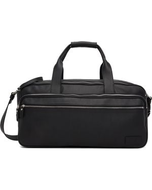 MM6 by Maison Margiela Leather Travel Duffle Bag - Black