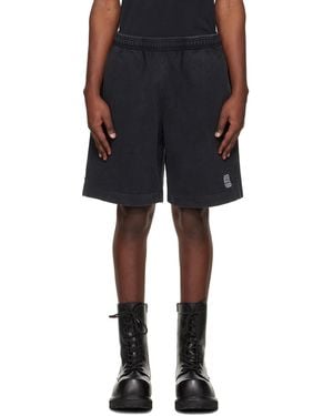 Vetements Biker Cross Logo Shorts - Black