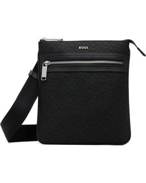 BOSS Bonded Leather Pouch - Black