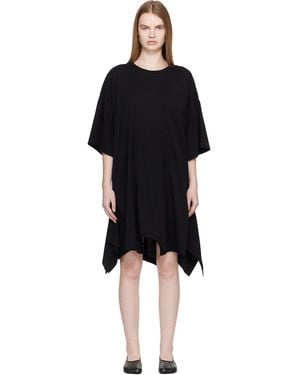 MM6 by Maison Margiela Cotton Jersey Midi Dress - Black