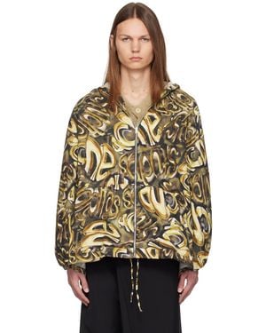 Acne Studios Hooded Logo Jacket - Black