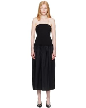 Rag & Bone Irina Mixed-Media Midi Dress - Black