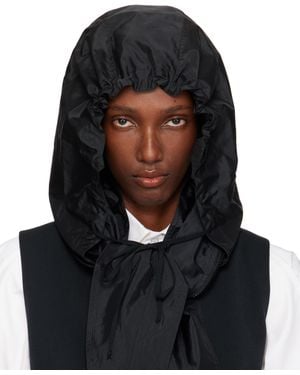 Maison Margiela ブラック フード付き ストール