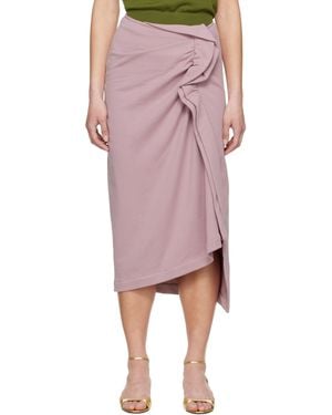 ★Dries Van Noten★ピンク ダブルレイヤードミディアムスカート 新品未使用】DRIES VAN NOTENレイヤードスカートピンク