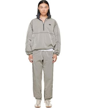 DIESEL Crinkle Effect Nylon Anorak - Grey