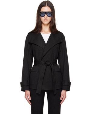 Frankie Shop Tavea Belted Jacket - Black