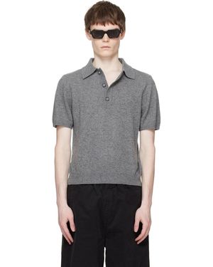 Entire studios Short Sleeve Knit Polo - Black