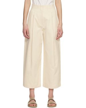 Studio Nicholson Off- Dordoni Volume Pants - Natural