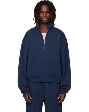 The North Face Tnf Box Half Zip Sweatshirt - Blue